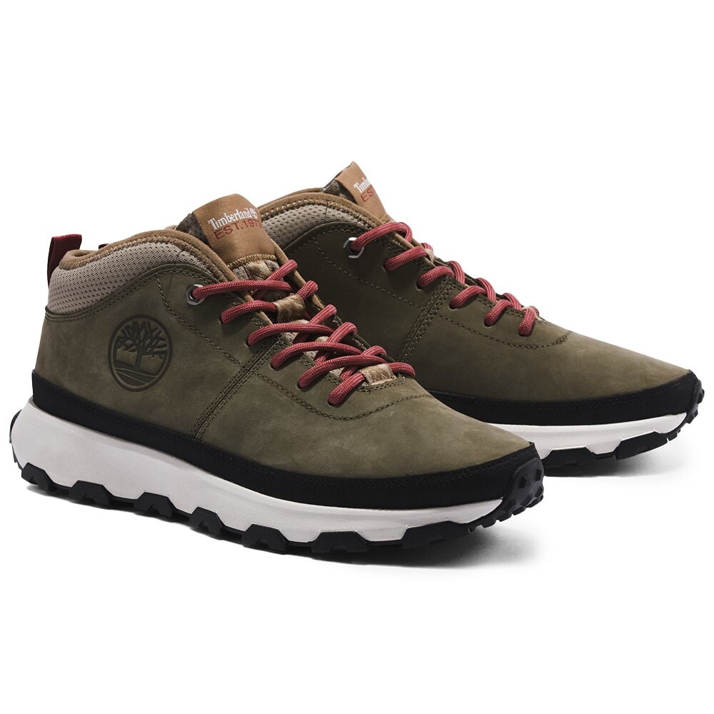 

Кроссовки Timberland Winsor Trail Mid Leather, зеленый, Зеленый;серый, Кроссовки Timberland Winsor Trail Mid Leather, зеленый