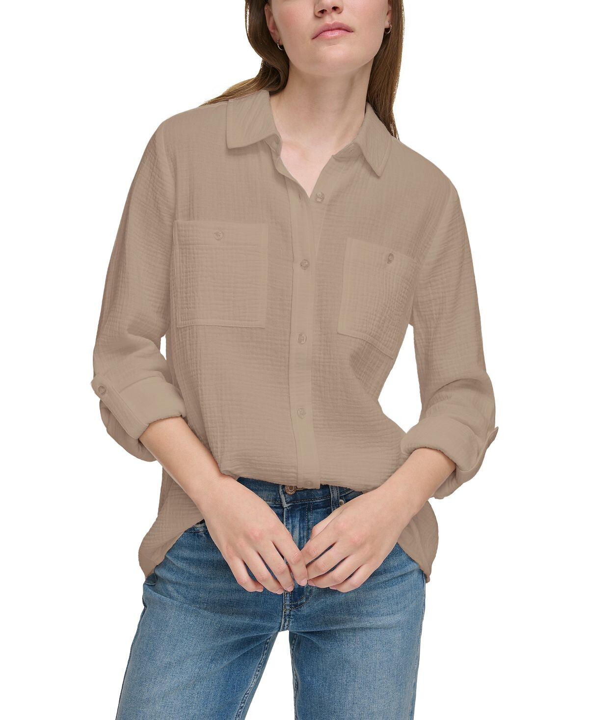 

Рубашка Petite с отворотами Calvin Klein Jeans