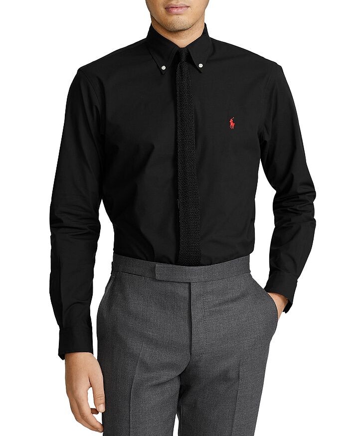 

Приталенная рубашка из поплина с длинными рукавами на пуговицах Polo Ralph Lauren
