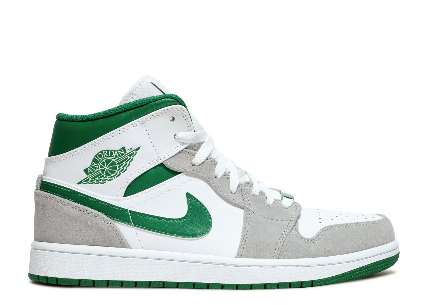 Кроссовки Air Jordan Air Jordan 1 Mid Se 'Grey Pine Green', белый кроссовки air jordan air jordan 1 mid se grey pine green белый