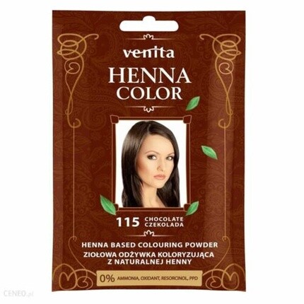 

Кондиционер-краситель Venita Henna Herbal 115 Шоколад 30г Cosmelogia