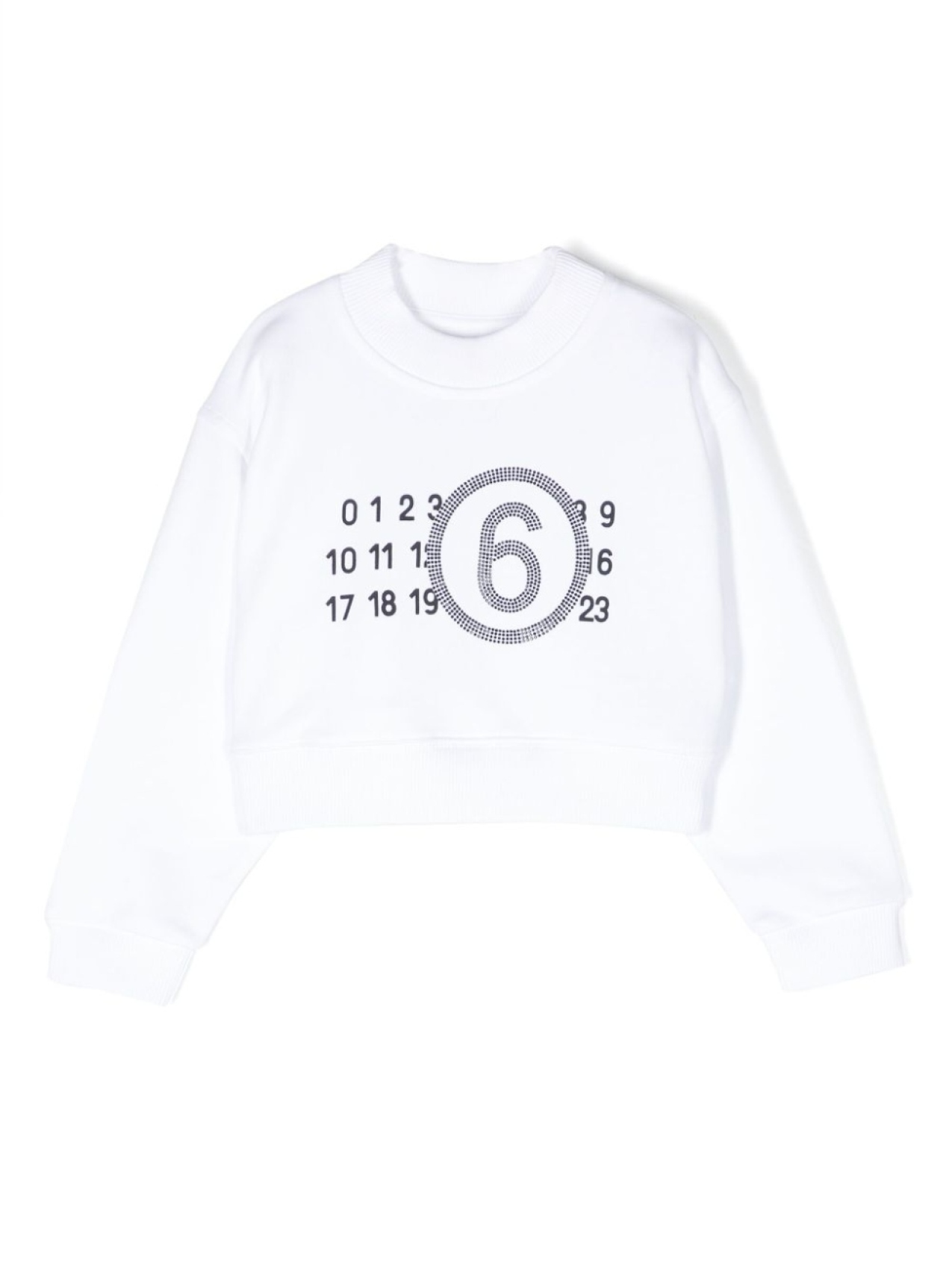 

MM6 Maison Margiela Kids толстовка с принтом, белый