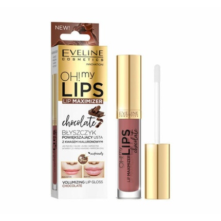 Ой! My Lips Lip Maximizer Блеск для губ Шоколадный, 4,5 мл, Eveline