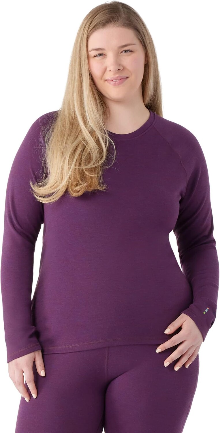 

Классическое термобелье из мериноса больших размеров, экипаж Smartwool, цвет Purple Iris Heather