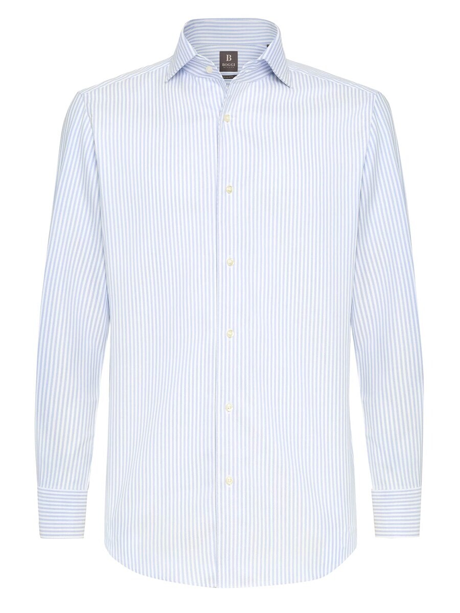 

Рубашка Boggi Milano Regular fit Button Up, цвет Light blue/White