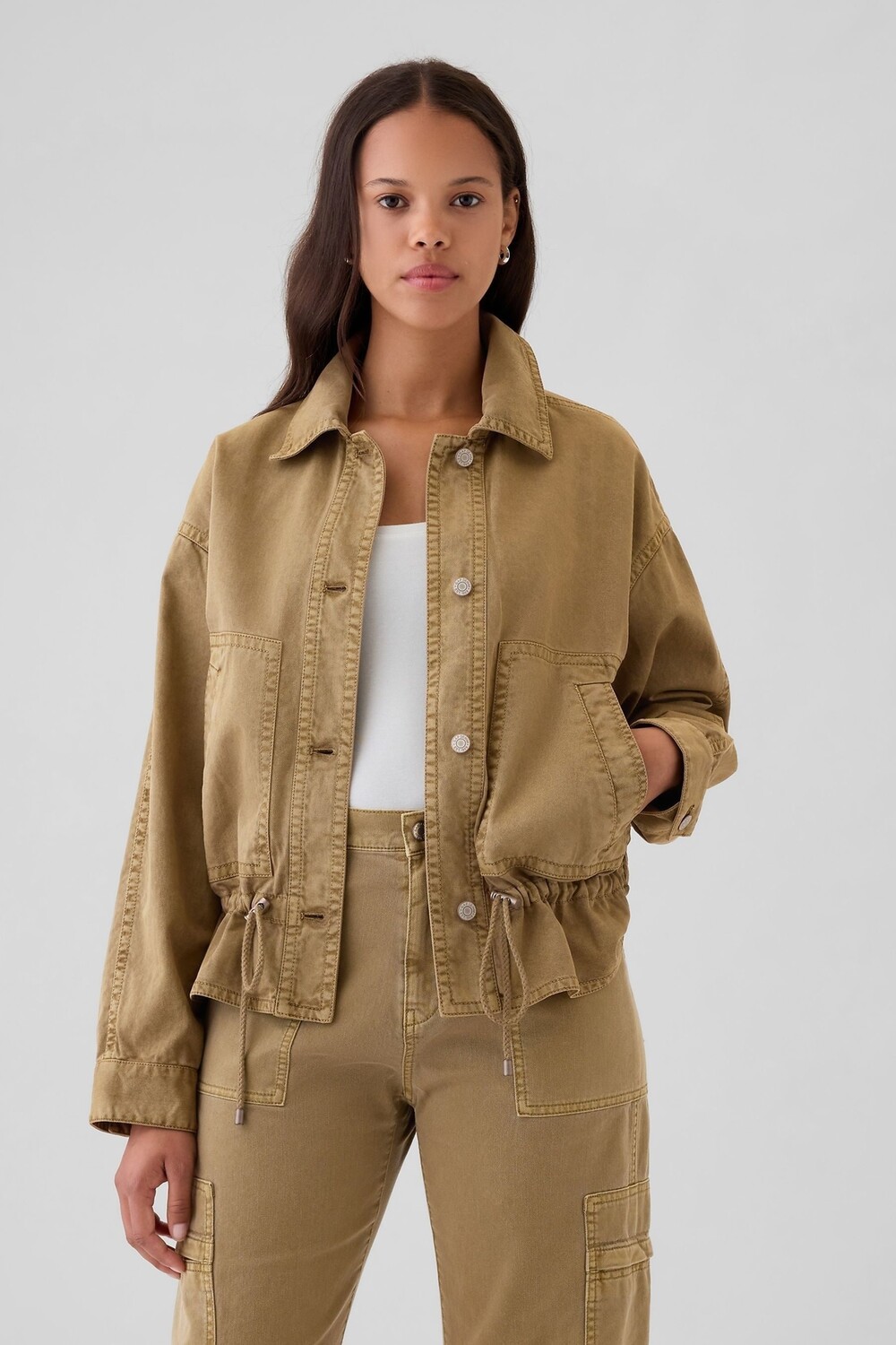 

Куртка из твила Gap, золотой