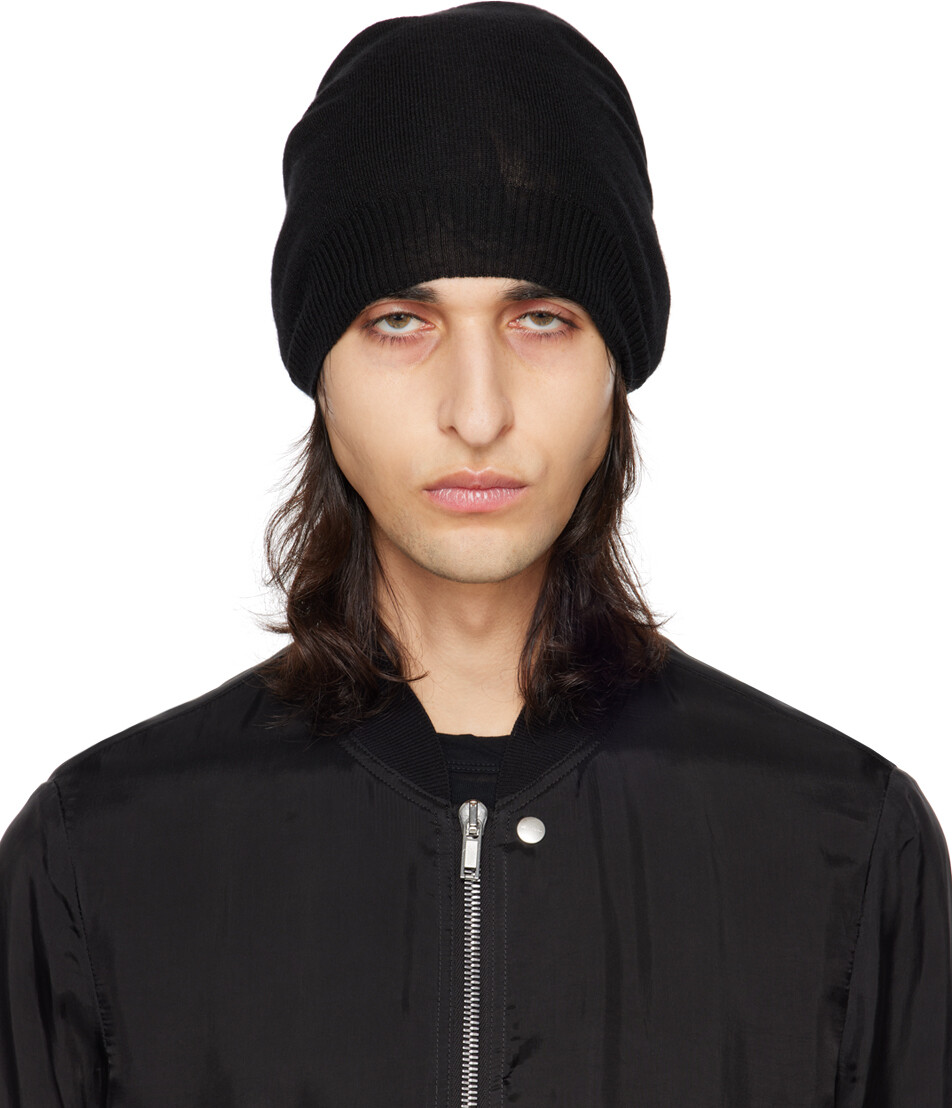

Черная большая шапка Rick Owens