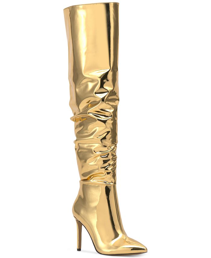 Женские сапоги выше колена Iyonna I.N.C. International Concepts, золото