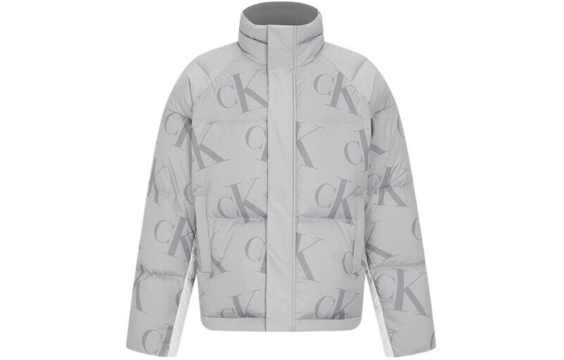 

Пуховик мужской светло-серый Calvin Klein, серый
