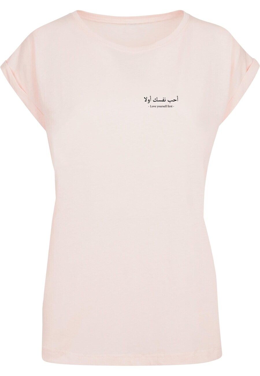 

Футболка Merchcode LOVE YOURSELF FIRST, цвет Pastel Pink