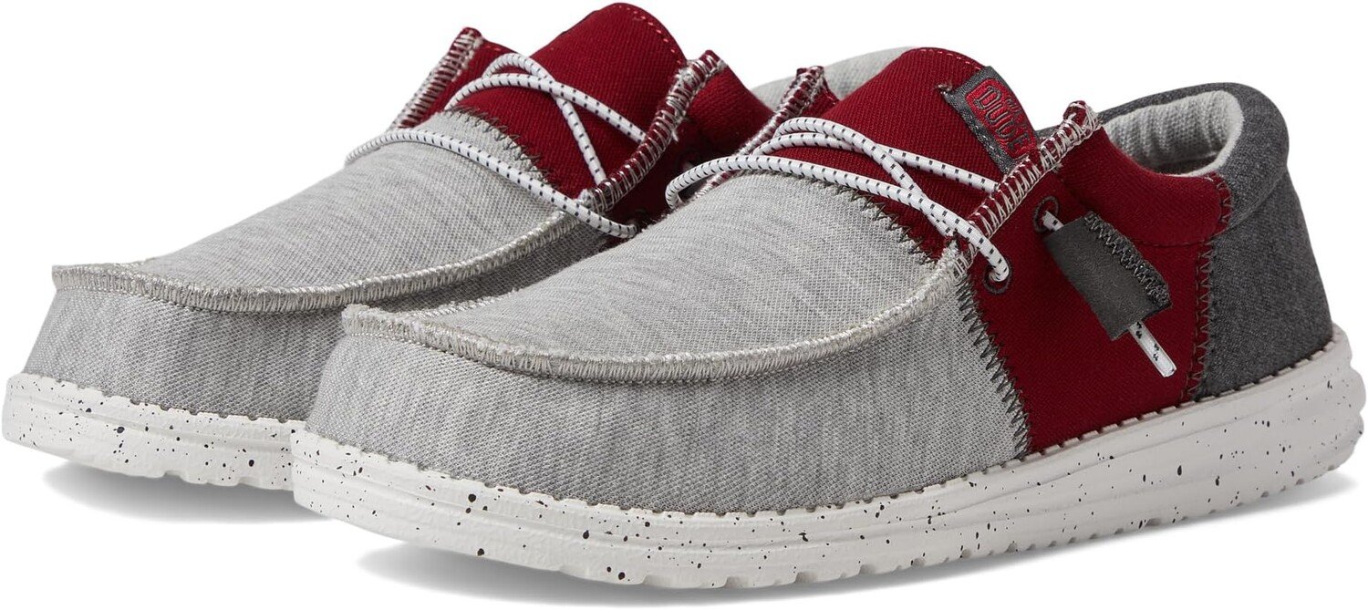 

Кроссовки Wally Tri-Varsity Slip-On Casual Shoes Hey Dude, малиновый