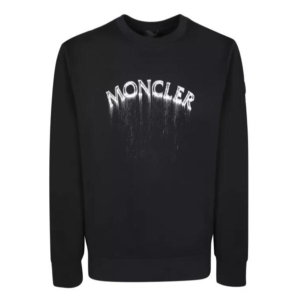 

Футболка black cotton sweatshirt Moncler, черный
