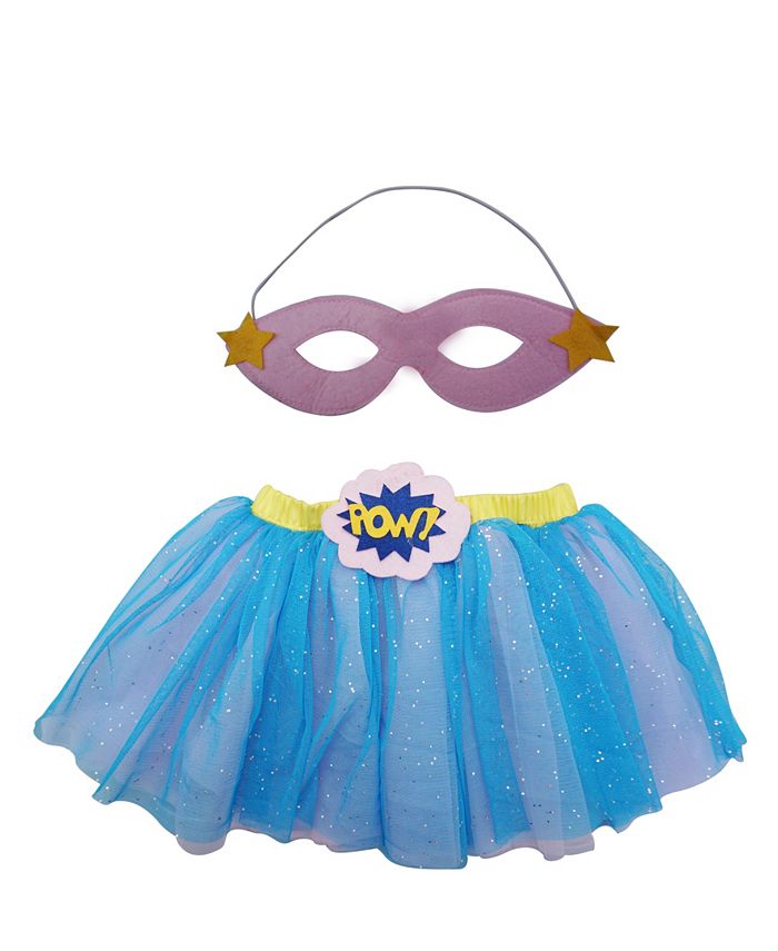 Комплект одежды-пачки и повязки на глаза для малышки Супергёрл Popatu, синий jnby синяя фигурная юбка jnby