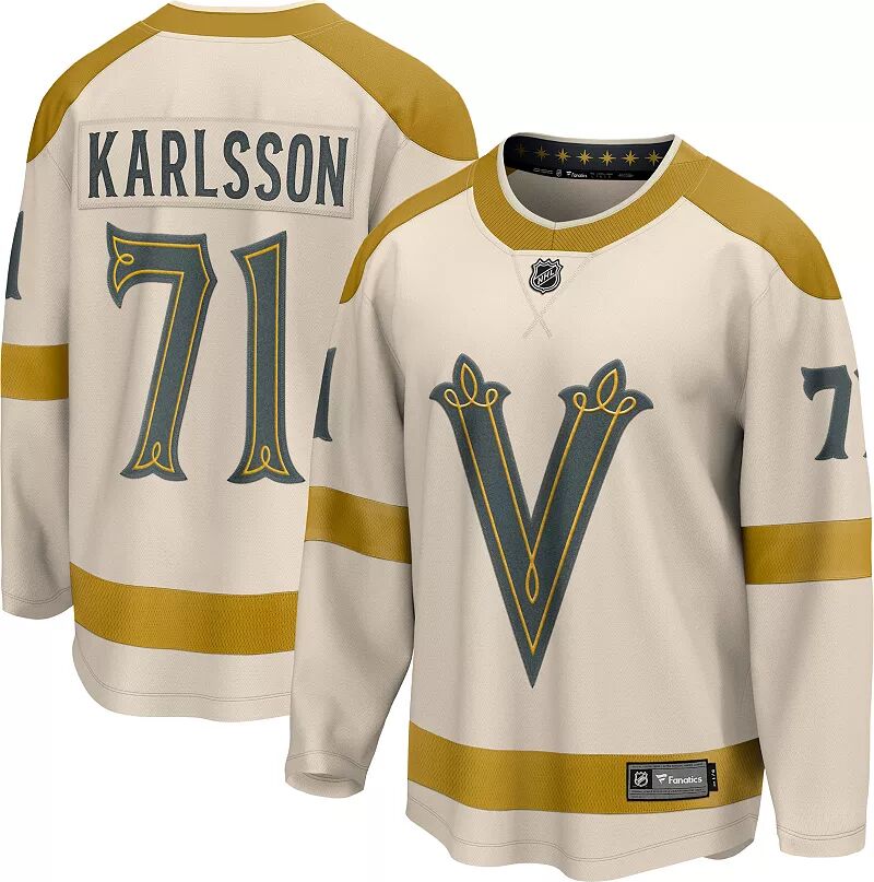 

Мужская зимняя классическая футболка НХЛ 2023-2024 гг. Vegas Golden Knights Уильяма Карлссона № 71, реплика Джерси