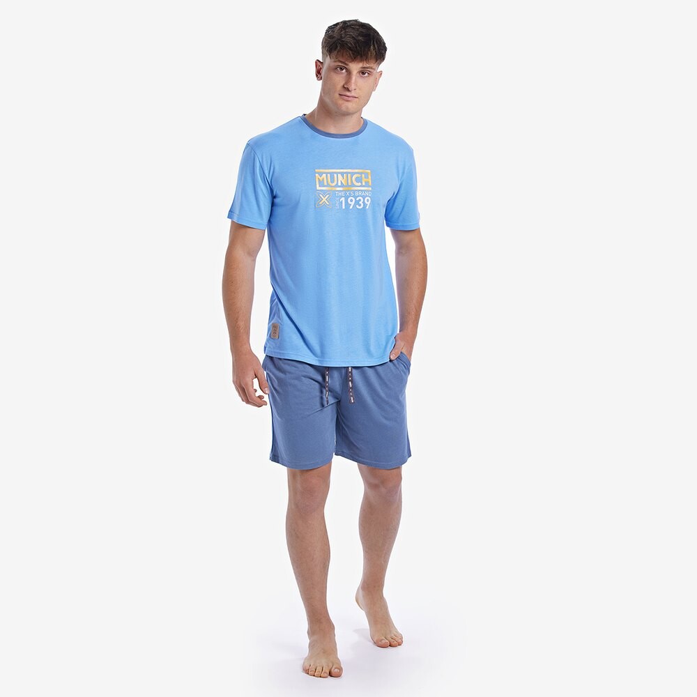 

Пижама с коротким рукавом Munich Casual, синий
