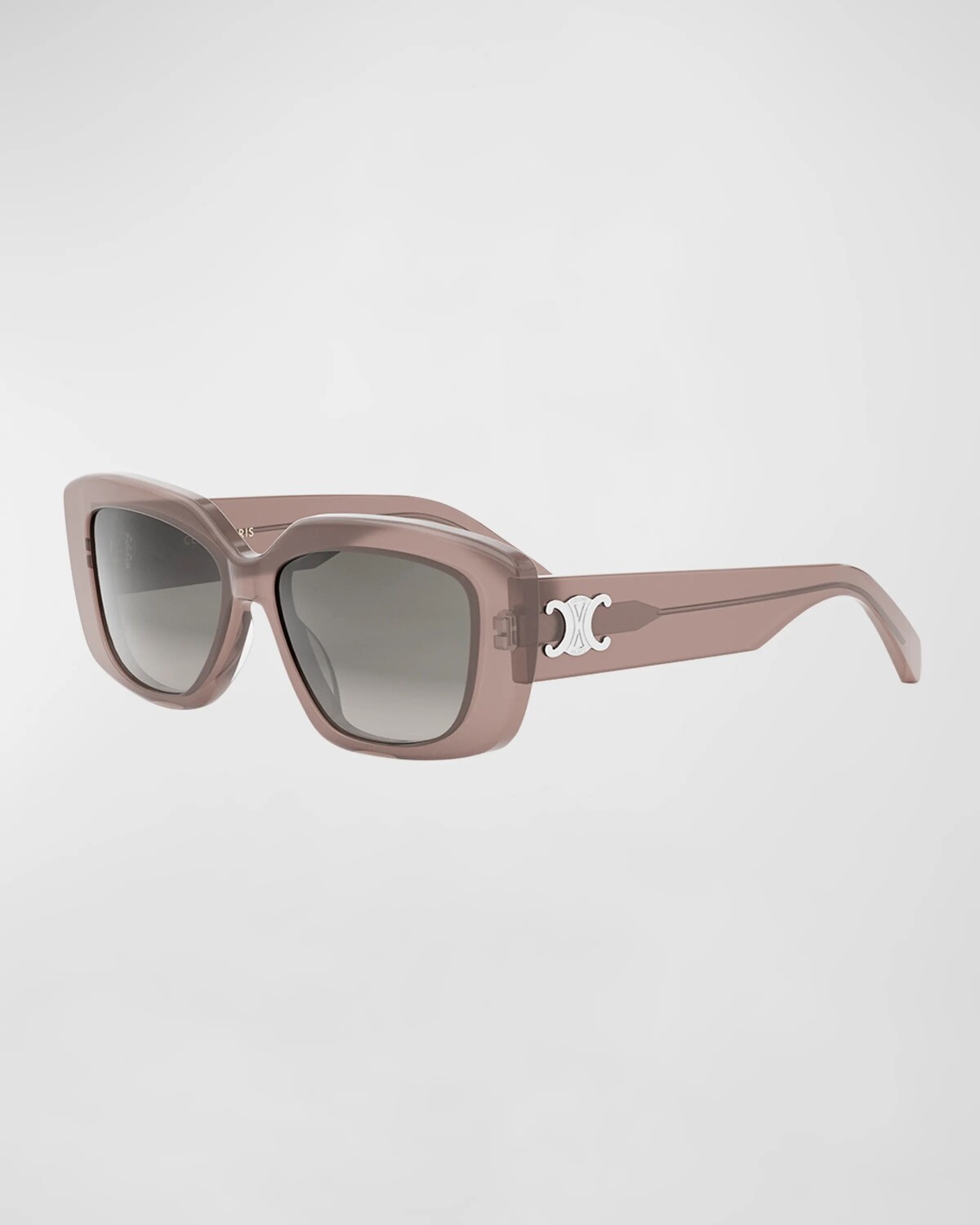 

Солнцезащитные очки Triomphe из ацетата в форме бабочки Celine, цвет Shiny Light Brown
