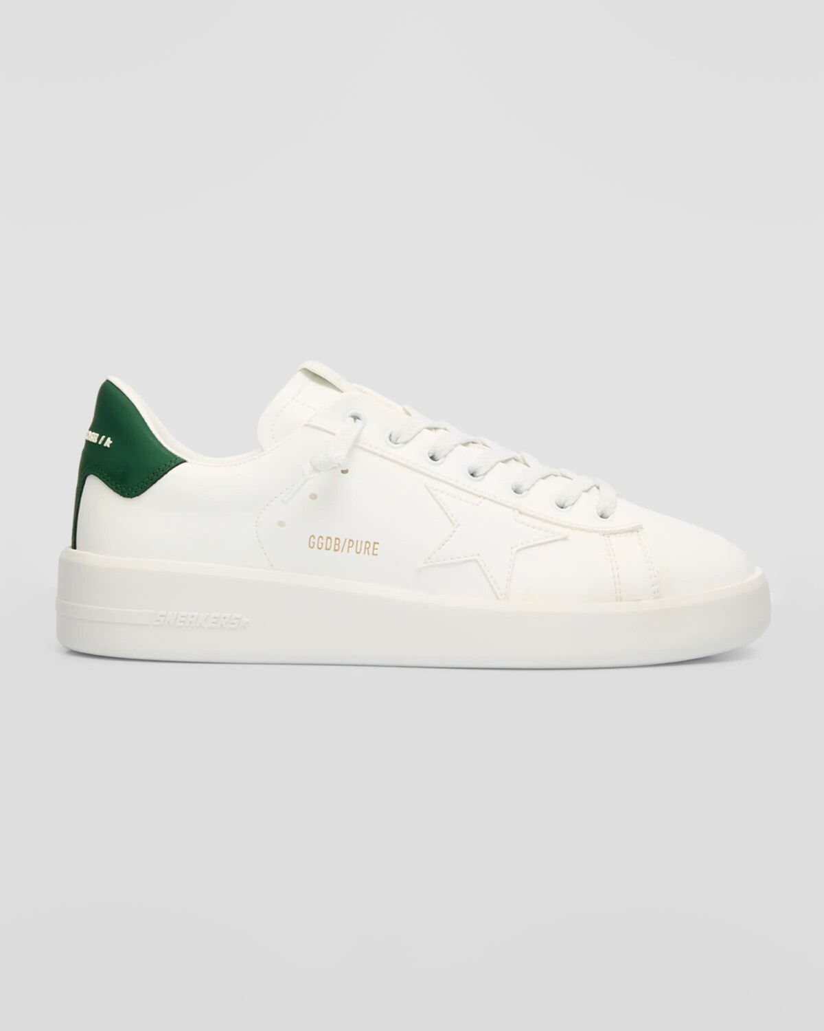 

Мужские кожаные низкие кеды Purestar Golden Goose, цвет White/Green