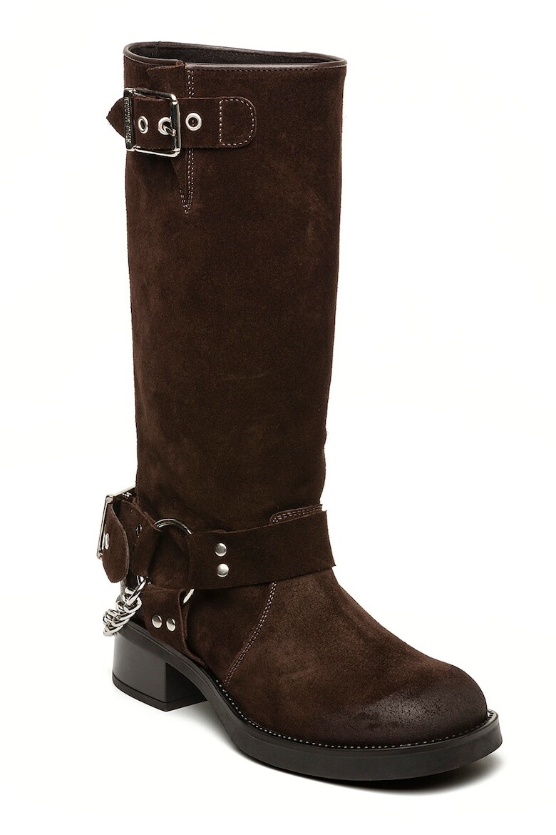 

Кожаные ботинки Beau до середины икры Steve Madden, коричневый