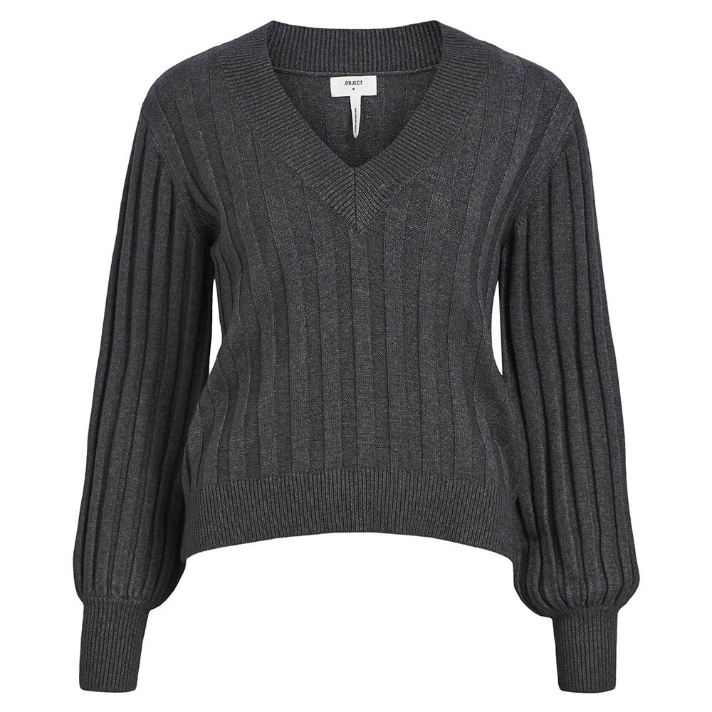 

Свитер Object Alice V Neck, серый
