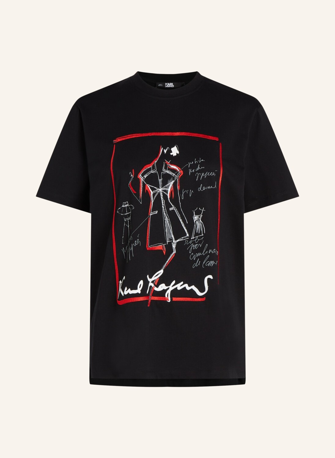 

Футболка KARL LAGERFELD, черный