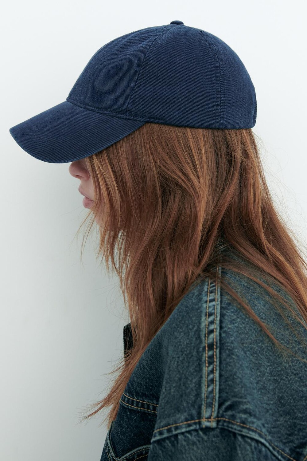 

Базовая кепка из саржи ZARA, синий