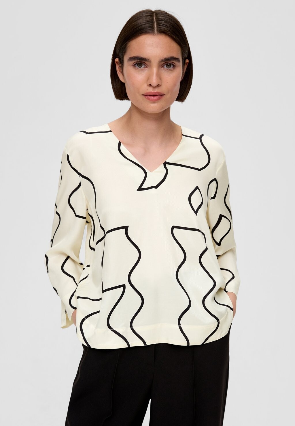 

Блуза s.Oliver BLACK LABEL, цвет natur