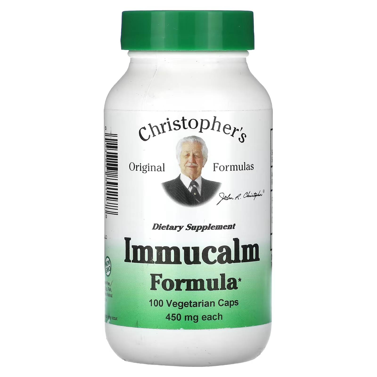 Пищевая добавка Christopher's Original Formulas Immucalm 450 мг, 100 капсул christopher s original formulas kid e soothe 2 жидк унции