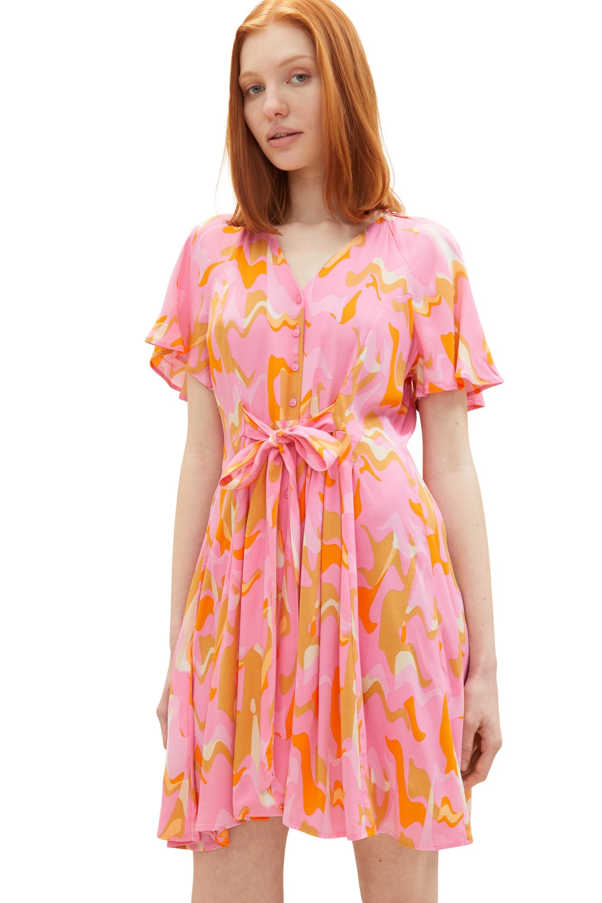 Платье - Розовое - Базовое Tom Tailor Denim, розовый свитшот tom tailor размер 104 110 розовый