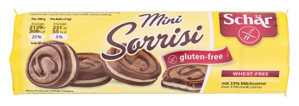 

Безглютеновые маркизы Sorrisi mini 100г флок Schär