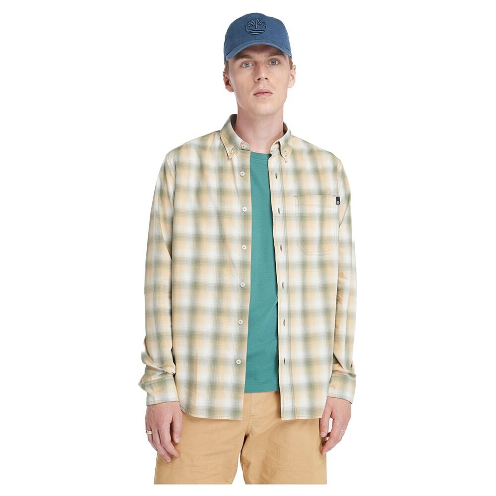 Рубашка с длинным рукавом Timberland Check Poplin, зеленый