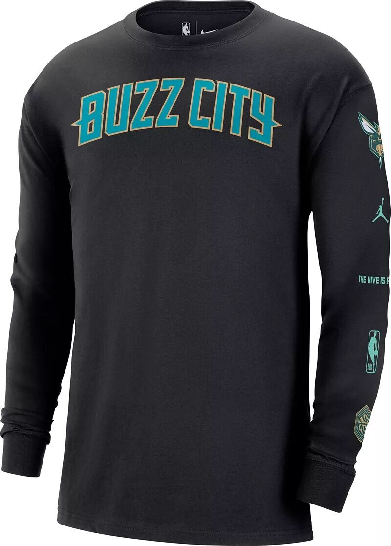 

Мужская футболка с логотипом Nike Charlotte Hornets Courtside M90 ​​2023-24 City Edition