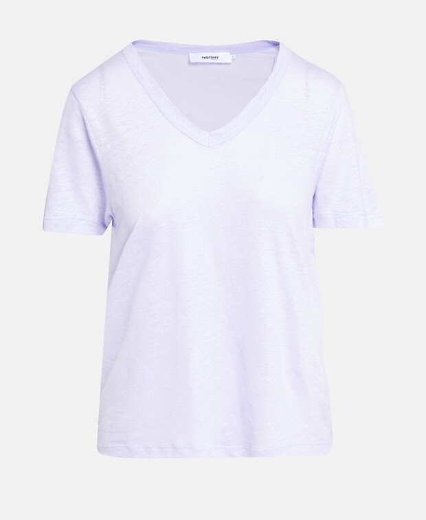 

Льняной лонгслив Notshy Cashmere, лиловый