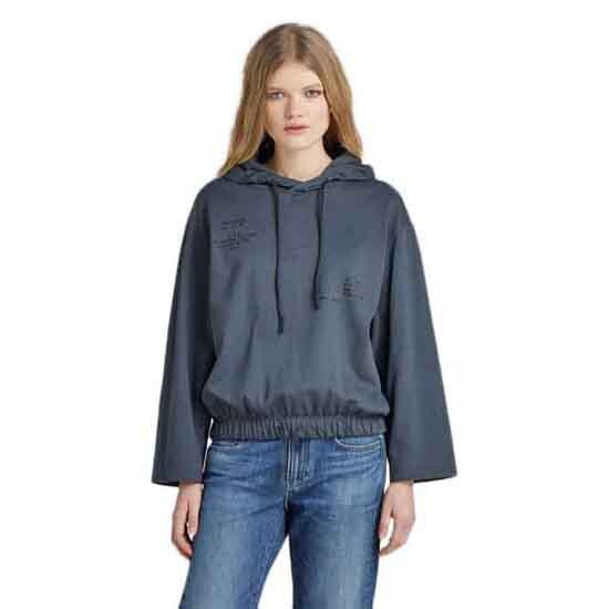 

Худи G-Star Text Print Loose, синий