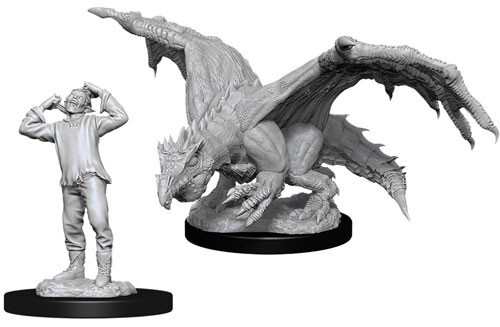 

Миниатюра WizKids/NECA D&D Nolzur's Marvelous Unpainted Minis: W11 Green Dragon Wyrmling & Afflicted Elf