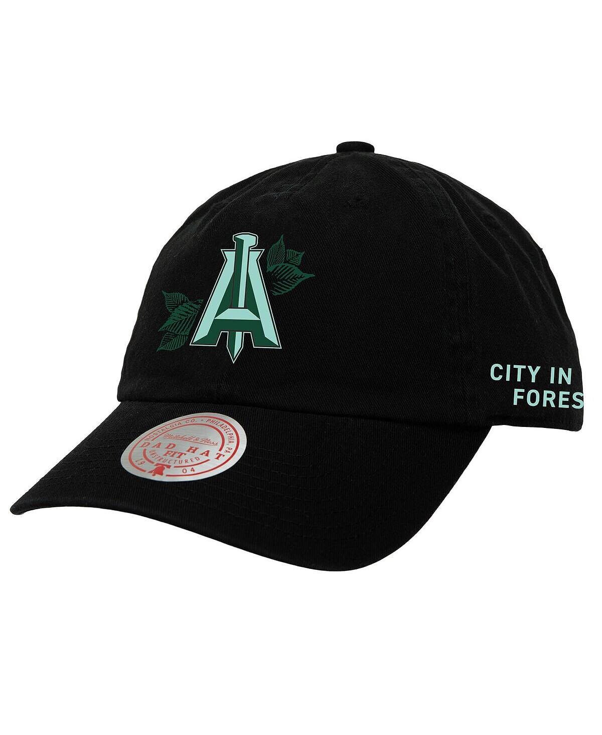 

Мужская черная регулируемая кепка для папы с капюшоном Atlanta United FC Canopy Mitchell & Ness