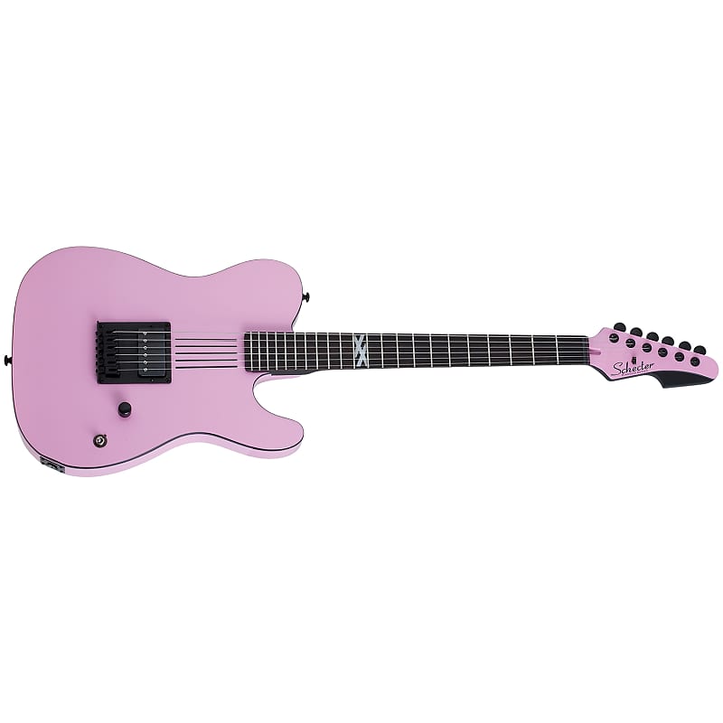 Электрогитара Schecter 85 Machine Gun Kelly Signature PT Guitar, Tickets To My Downfall Pink