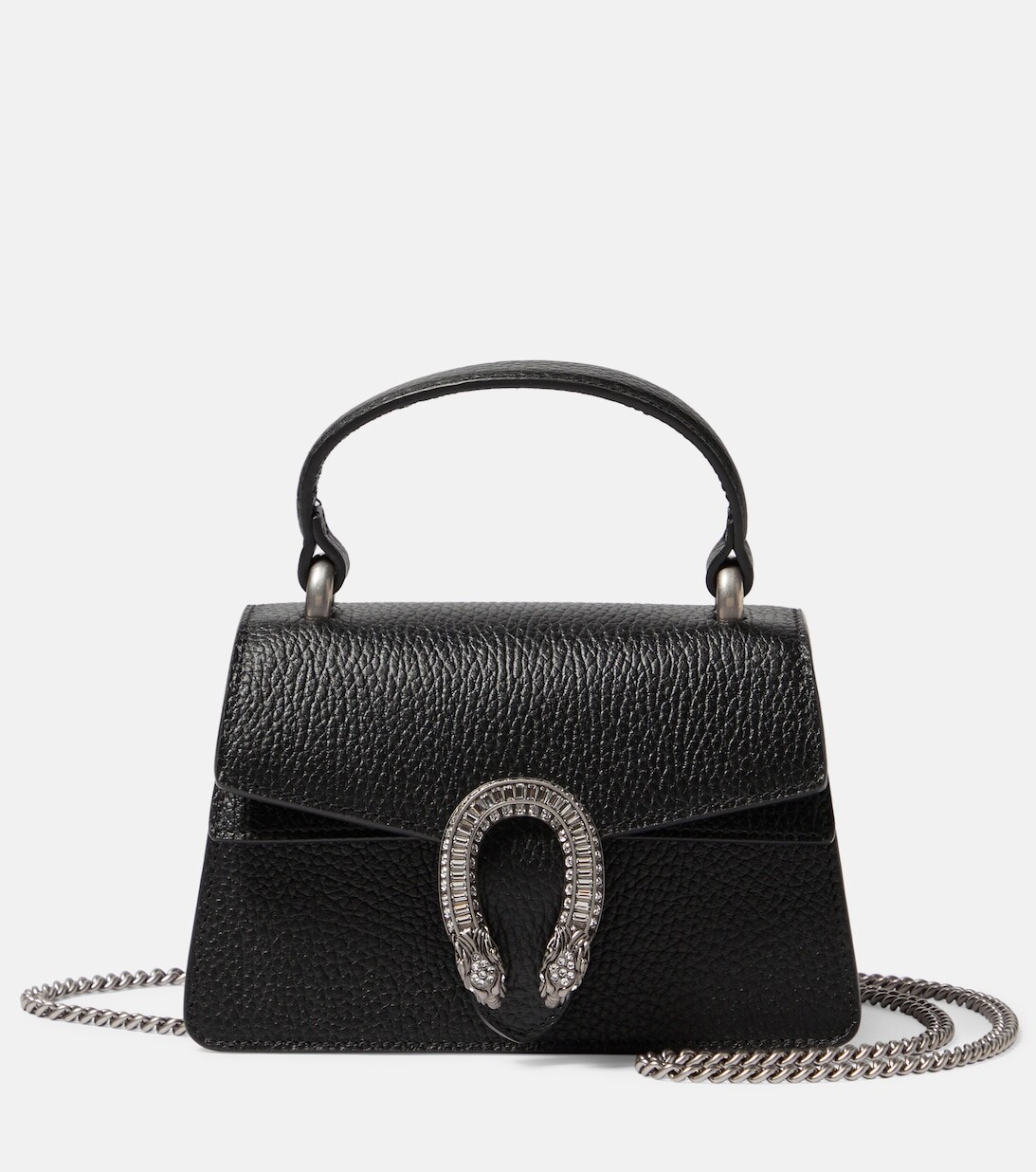 

Сумка-тоут Dionysus Mini из кожи с декором Gucci, черный