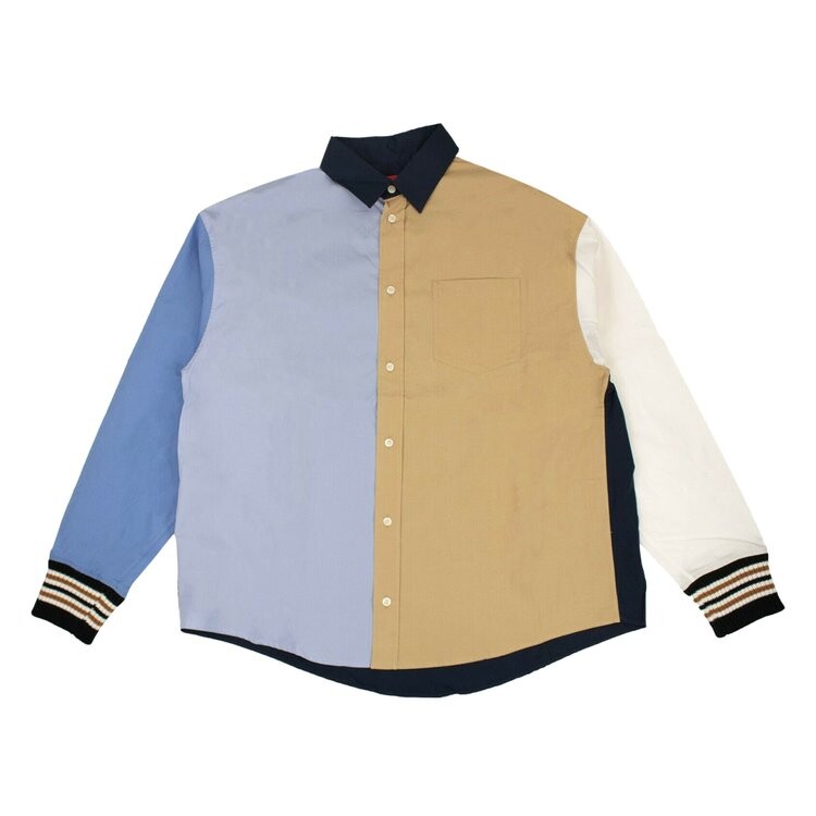 

Рубашка Pyer Moss Collared 'Tan/Blue', разноцветный