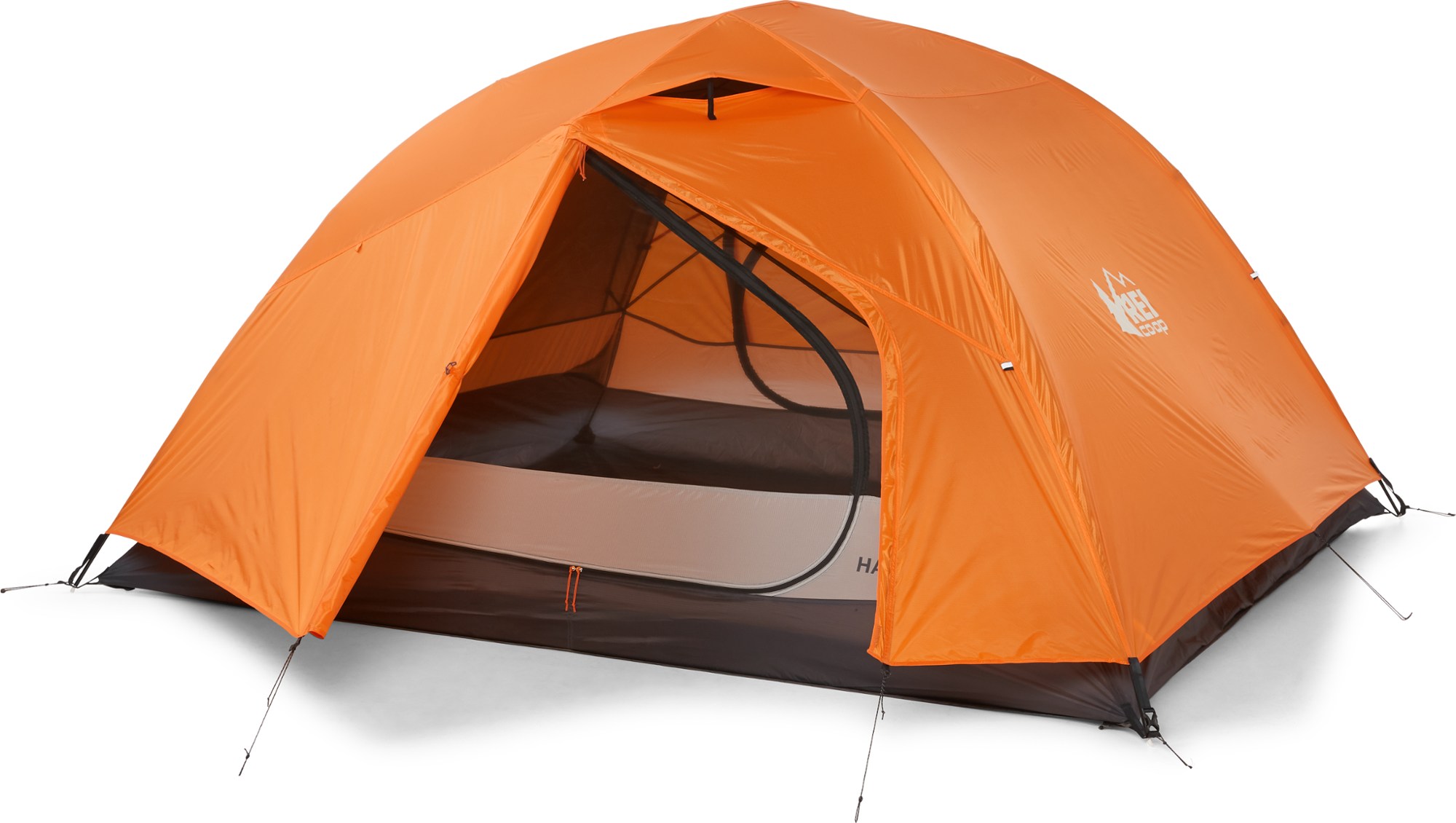 Полукупольная палатка SL 3+ с опорой на опору REI Co-op, оранжевый