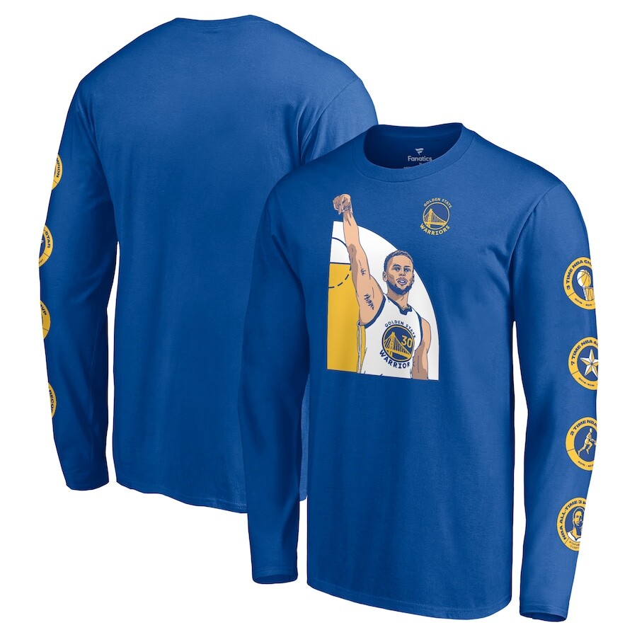 

Футболка с длинным рукавом Fanatics Branded Golden State Warriors, роял