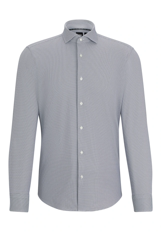 цена Деловая рубашка p-joe-spread-c1-222 regular fit Boss, серый