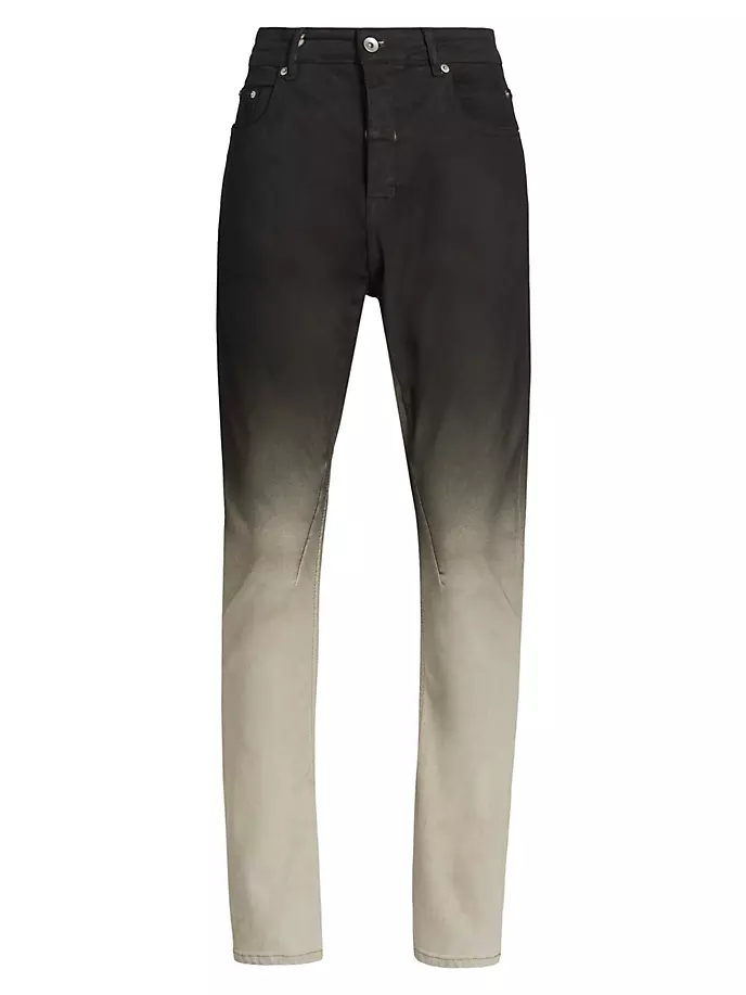 

Джинсы узкого кроя с пятью карманами с градиентом Drkshdw By Rick Owens, цвет black pearl degrade