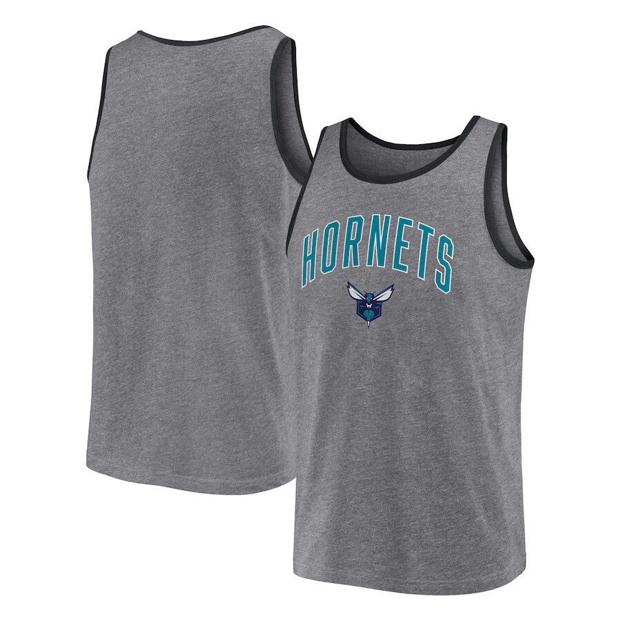 Майка Fanatics Branded Charlotte Hornets, серый