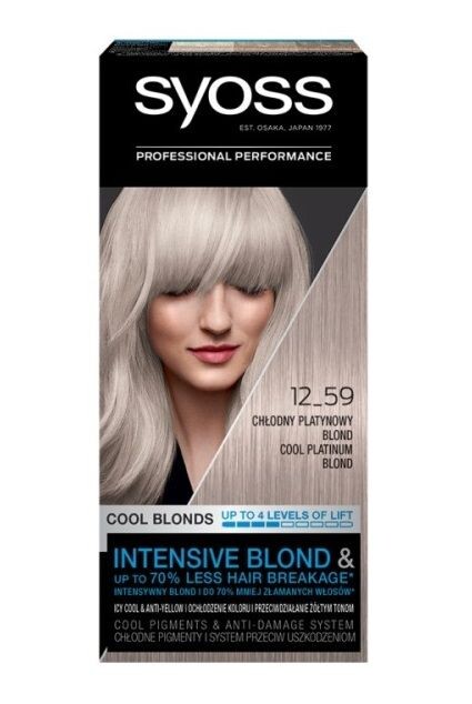 

Syoss Permanent Cool Blonds 12_59 краска для волос, 1 шт.