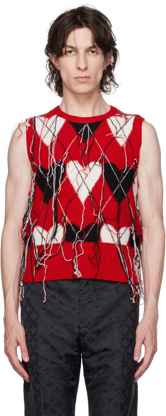 

Charles Jeffrey LOVERBOY Красный жилет Guddle