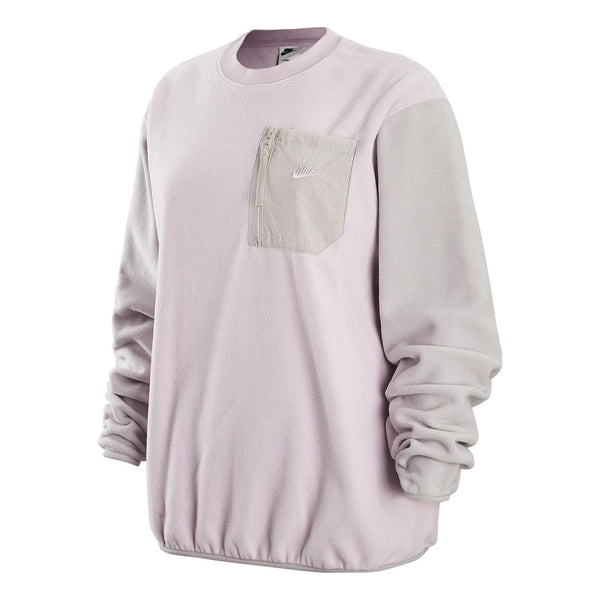 Толстовка Nike Utility Pack Colourblock Polar Fleece Sweat 'Light Pink Purple', розовый