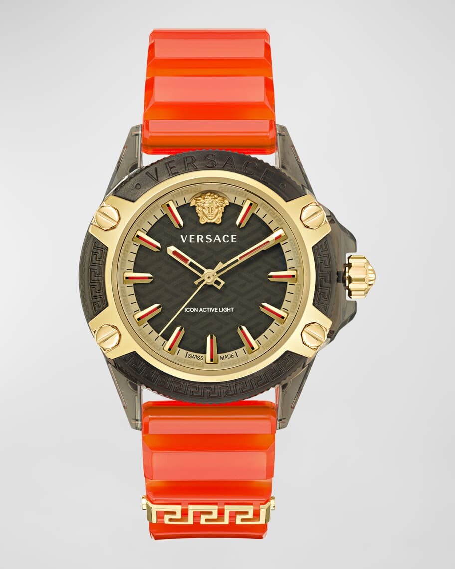 

Мужские часы Icon Active Light с силиконовым ремешком, 42 мм Versace