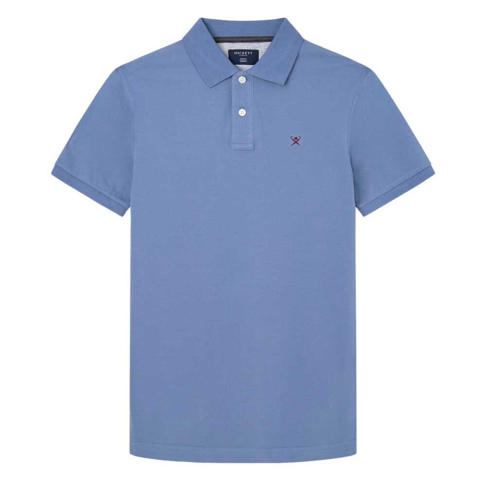 

Поло с коротким рукавом Hackett Logo Slim Fit, синий