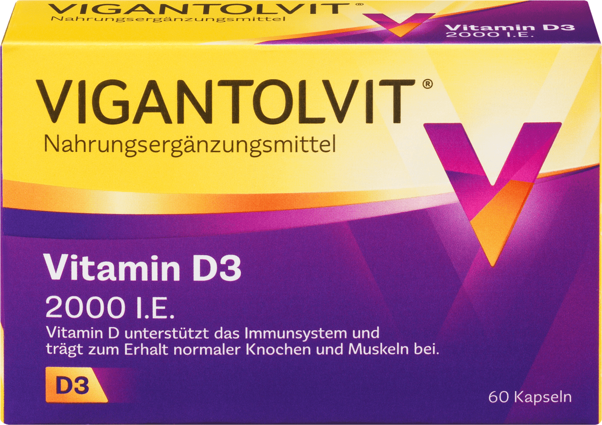 Витамин D3 2000 МЕ 60 мягких капсул по 10,8 г VIGANTOLVIT