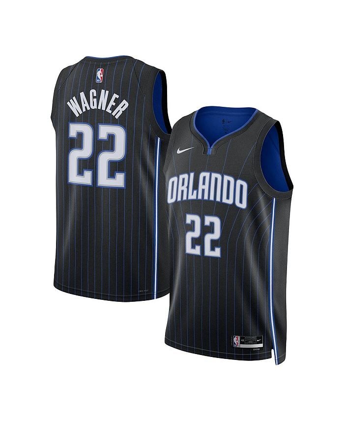 

Мужская и женская черная майка Franz Wagner Orlando Magic Swingman — Association Edition Nike, черный